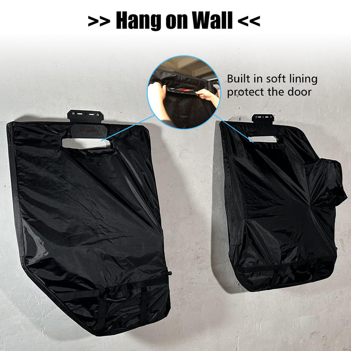 Jeep Hard Door Storage Bag 2PCS/4PCS for 1976-2024 Jeep Wrangler JK JL JKU JLU YJ TJ Jeep Gladiator JT