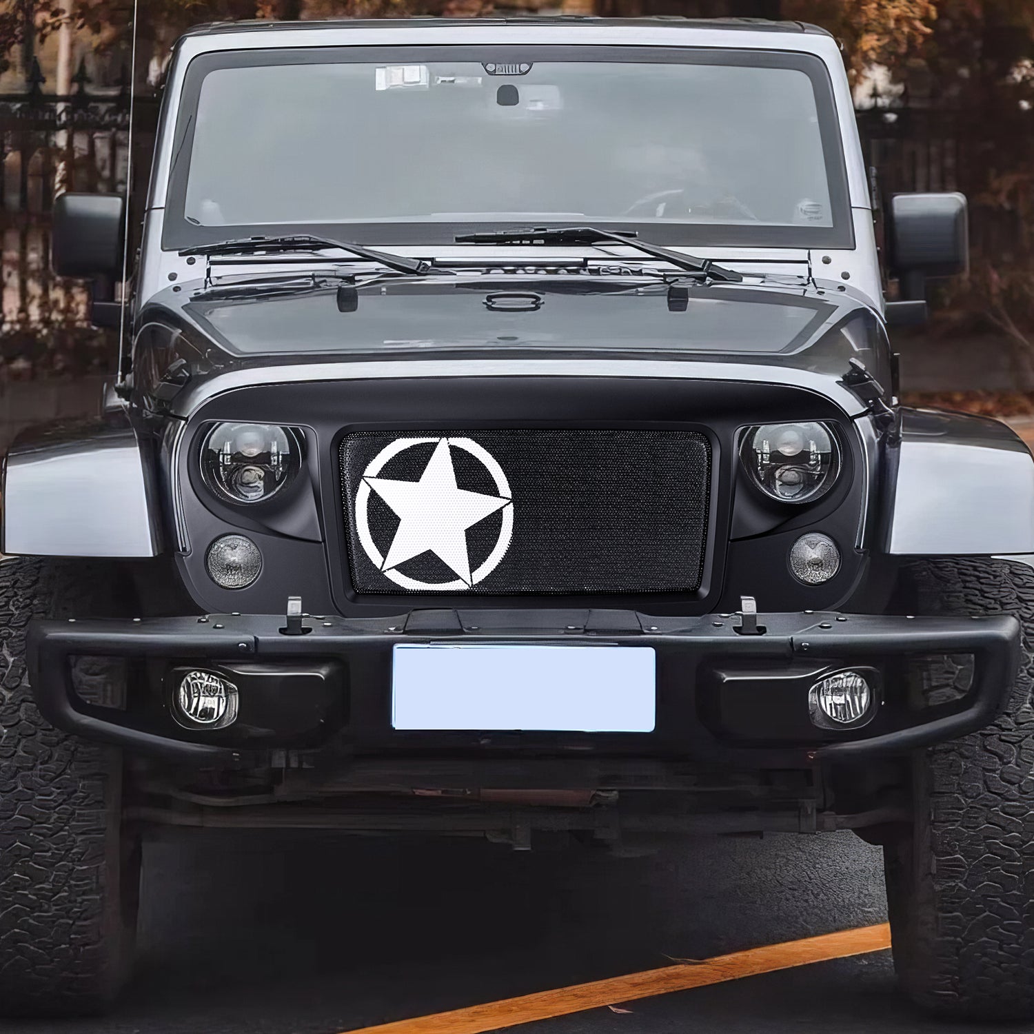 Sunpie Jeep Wrangler JK/JKU Black ABS Avenger Grille