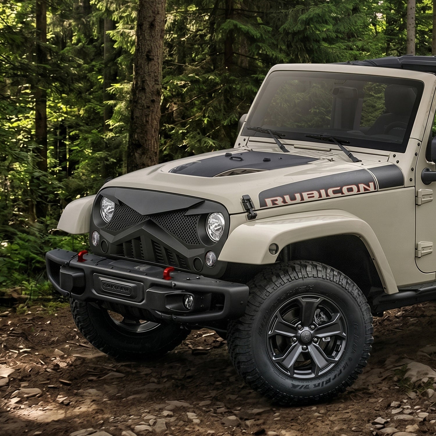 Knight Armor Front Grille for Jeep Wrangler JK (2007–2018)