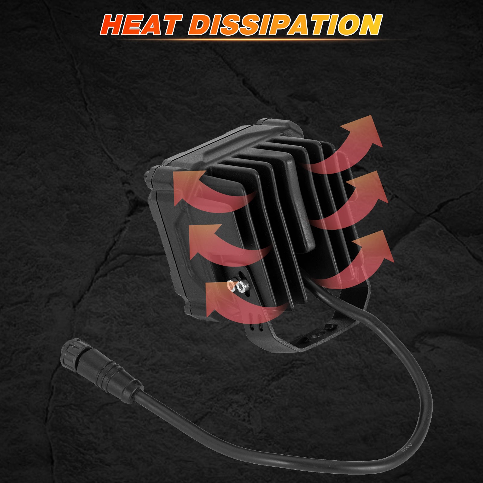 3.5" 170W LED Pod Lights, Dual Color White & Amber Off-Road Work Lights for Trucks and SUVs