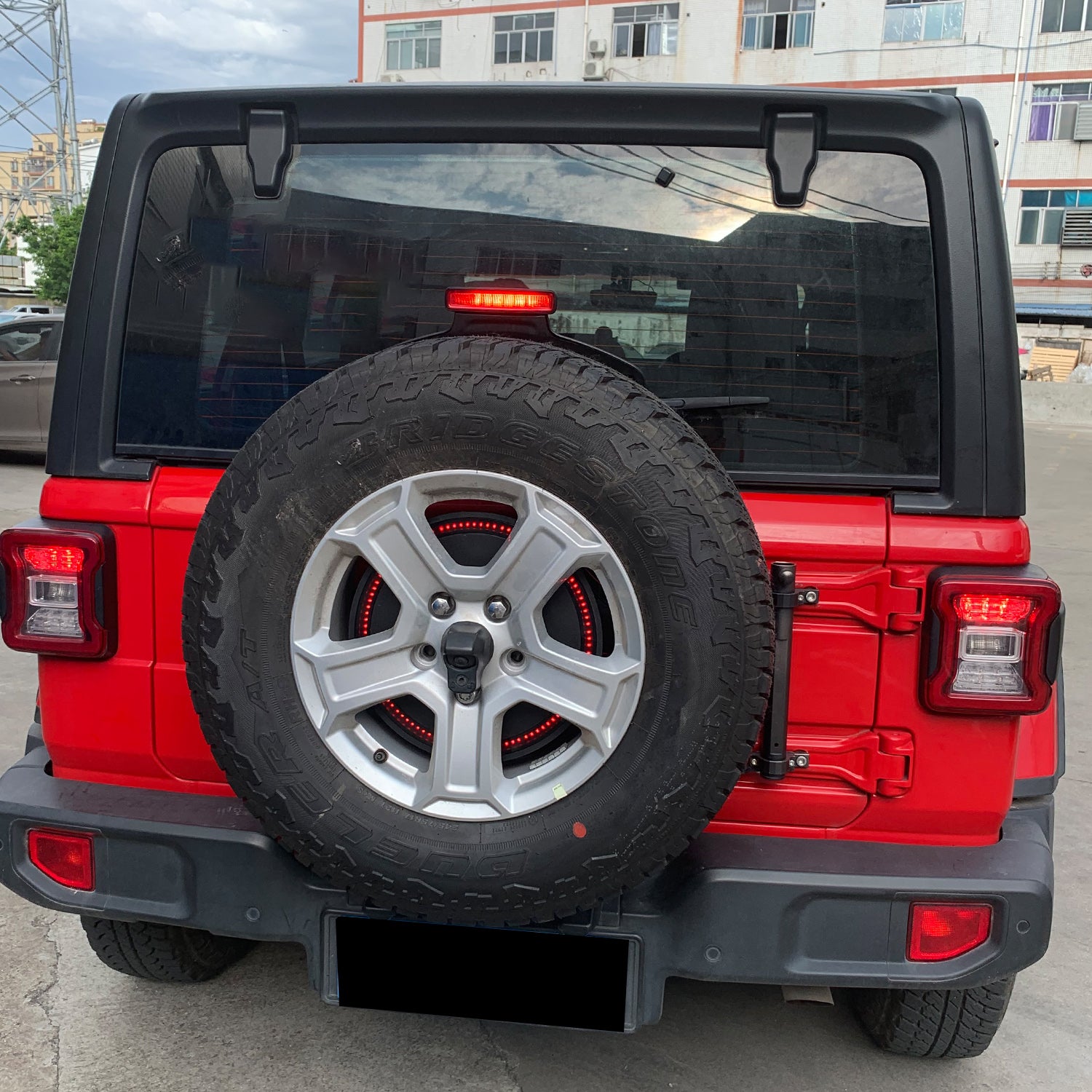 Jeep LED Spare Tire Third Brake Light for 2018-2026 Jeep Wrangler 4xe JL/JLU