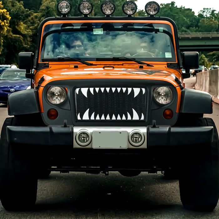 Avenger Shark Jeep Grille for 2007-2018 Jeep Wrangler JK/JKU