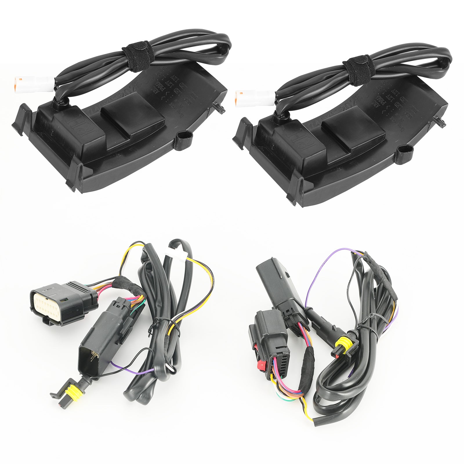 Ford Bronco Mirror Lights: Dynamic Sequential Turn Signal & Dual-Color (Amber/White) DRL (2Pcs/Set)