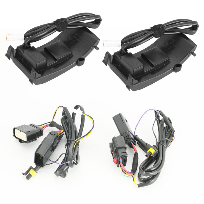 Ford Bronco Mirrors: Dynamic Sequential Turn Signal & Dual-Color (Amber/White) DRL