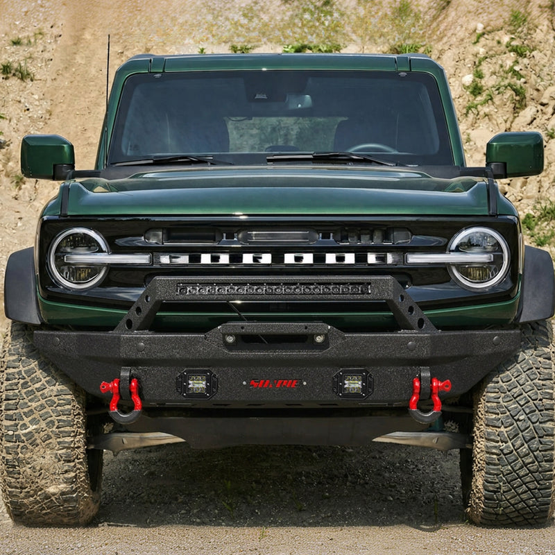 Steel Heavy-Duty Off-Road Ford Bronco Front & Rear Bumper Combo Kit