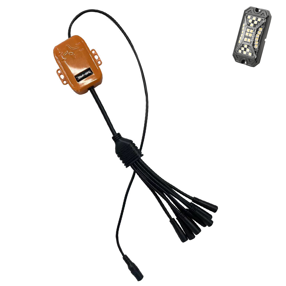 Sunpie High Power Wide Angle Series Rock Lights Control Box 4Pcs/6Pcs/8Pcs/12Pcs/16Pcs