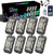 SUNPIE 4Pcs/8Pcs/12Pcs High Power Wide Angle RGBW LED Rock Lights Full Luminous Zone for Off Road Truck SUV ATV UTV Boats