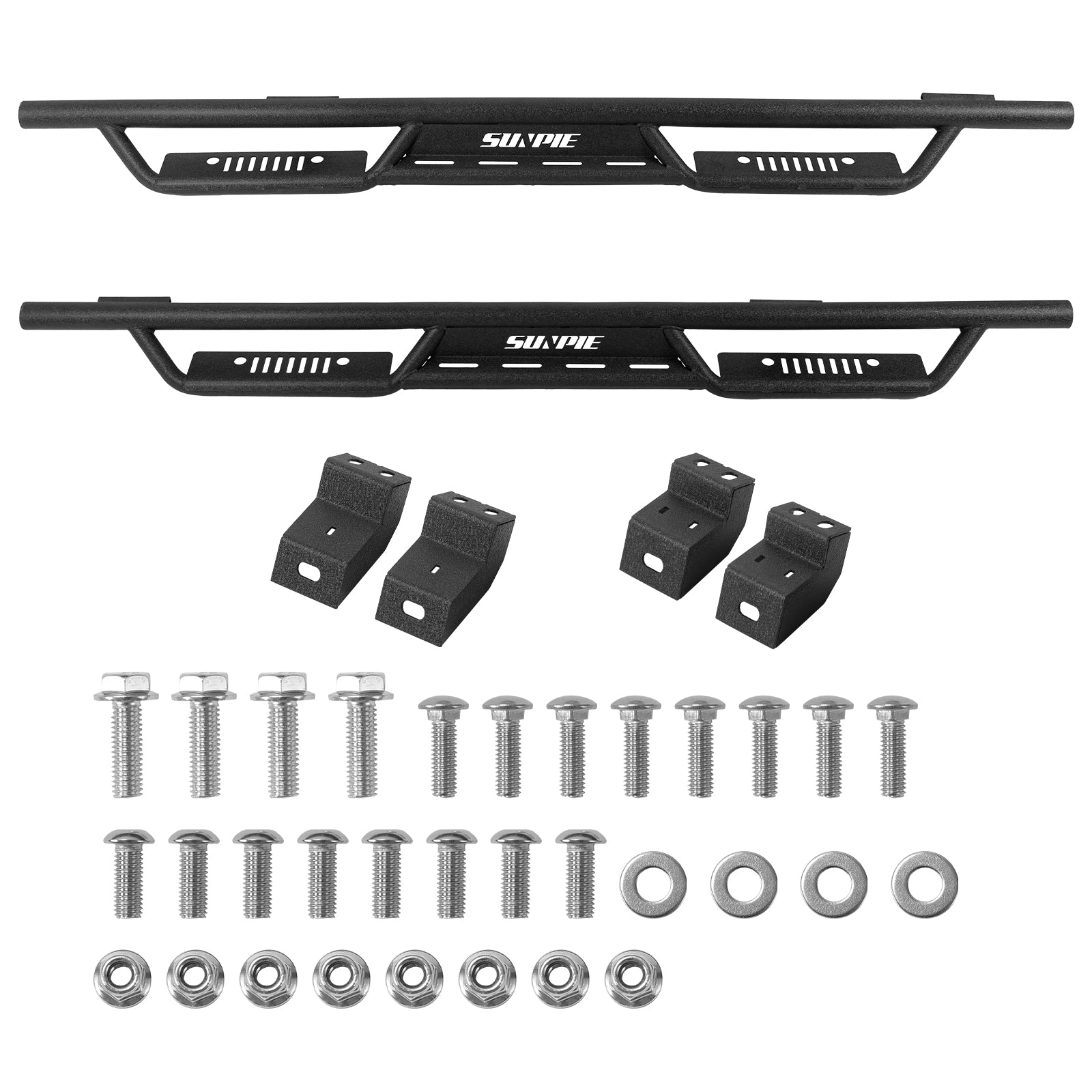 Entry-Level Running Boards for 2019-2026 Jeep Gladiator JT, Bolt-On Side Steps Nerf Bars