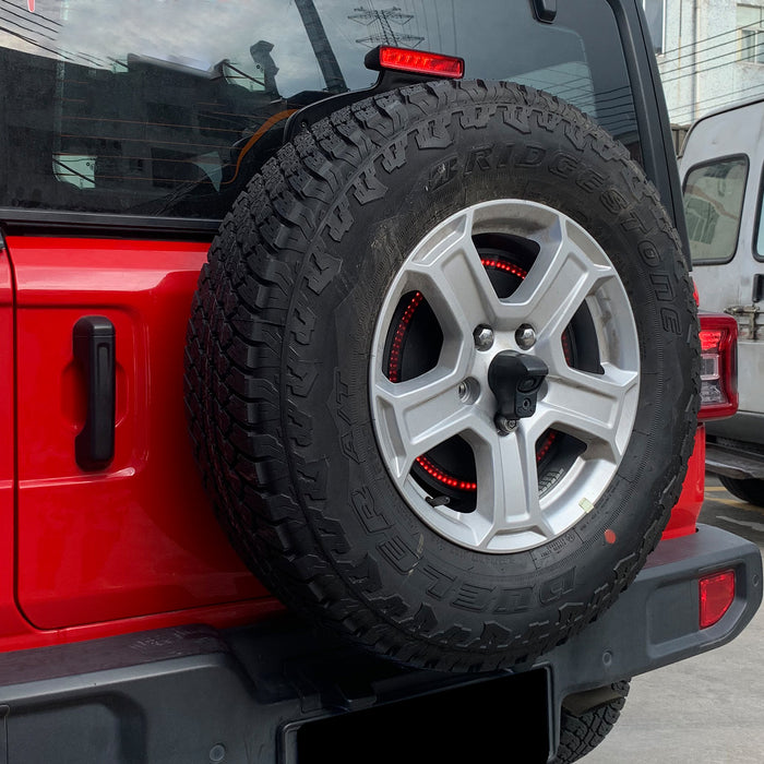 Jeep LED Spare Tire Third Brake Light for 2018-2025 Jeep Wrangler 4xe JL/JLU