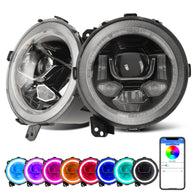 Sunpie 9 inch LED RGB Headlights for Jeep Wrangler JL/JLU Jeep Gladiator JT