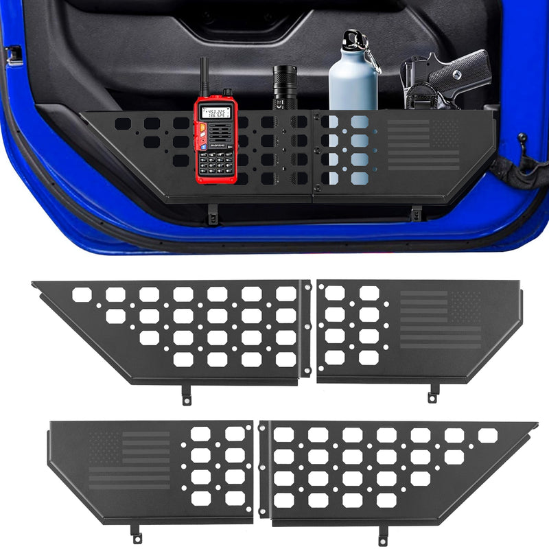 Jeep Wrangler Metal Front Door Storage Box for (2018-Present) Jeep Wrangler JL JLU 4XE and Gladiator JT (2PCS)