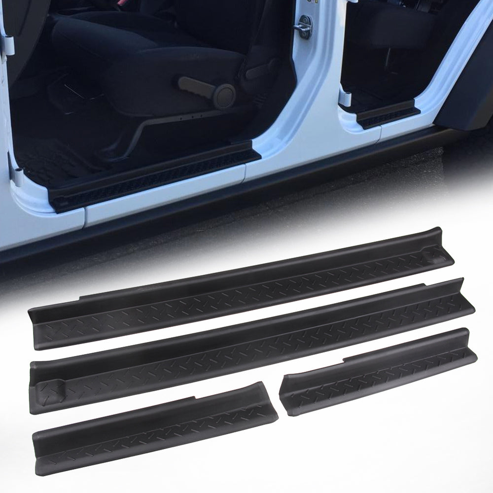 Door Sill Guards Kit for '07-'18 Jeep Wrangler JK JKU (4 PCS)
