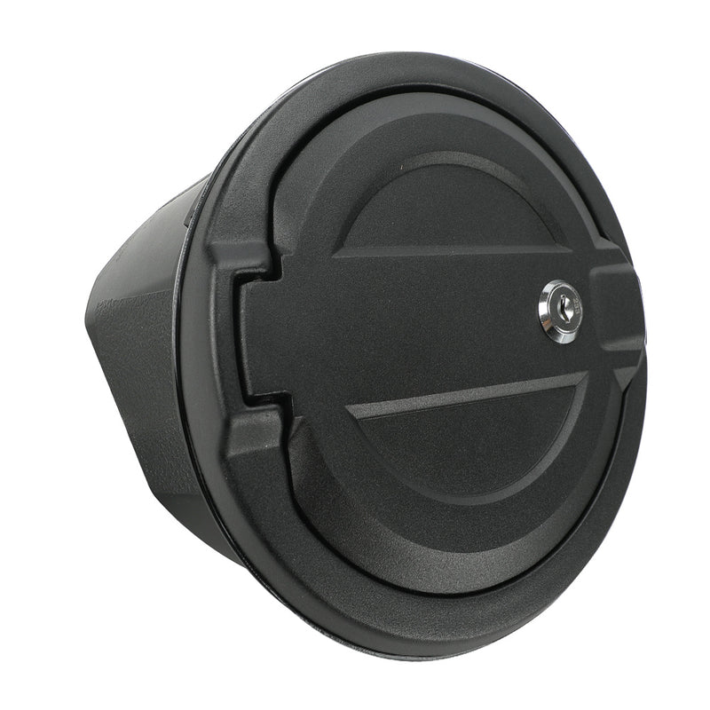 Locking Aluminum Fuel Filler Door Cover with key Accessories Compatible with 2018-2025 Jeep Wrangler 4xe JL JLU