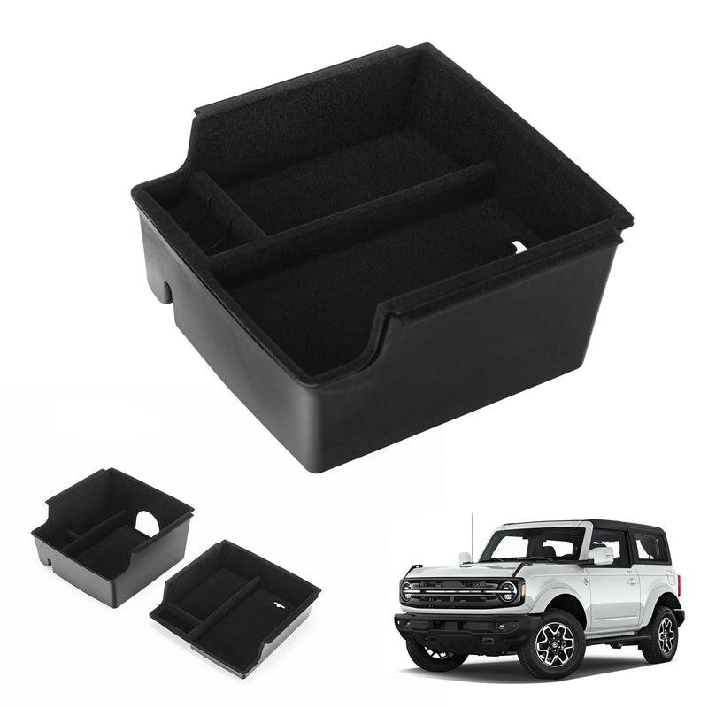 Center Console Storage Organizer for 2021-2024 Ford Bronco (Not compatible for Bronco Sport)