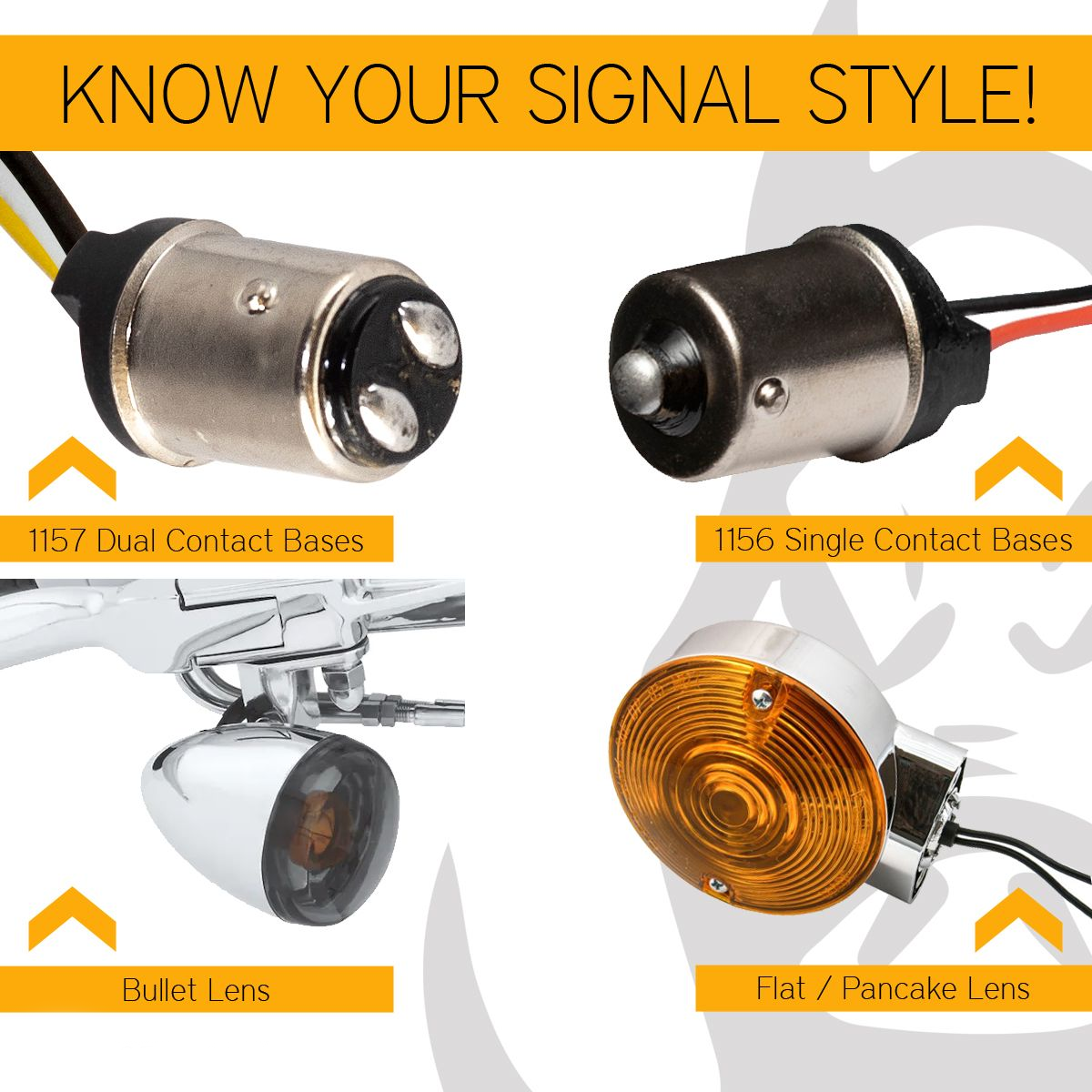 1157 Bullet-Style LED Rear Turn Signals ( Double Contact, Red) for Harley-Davidson Motorcycles 2PCS