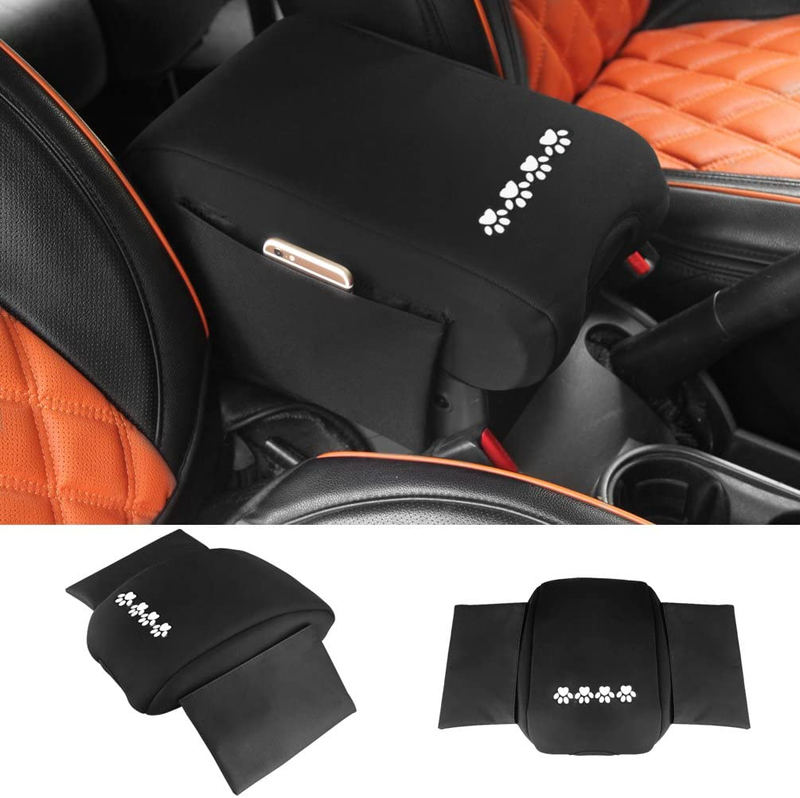Center Console Cover with Storage Bag for 2011-2018 Jeep Wrangler JK JKU