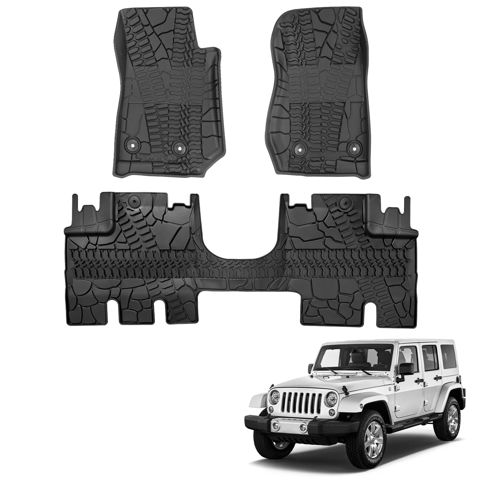 Jeep wrangler floor mats 4 door sale