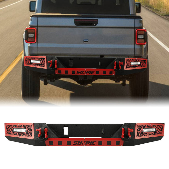 Jeep Gladiator JT Steel Front and Rear Bumpers with Winch Plate Combo