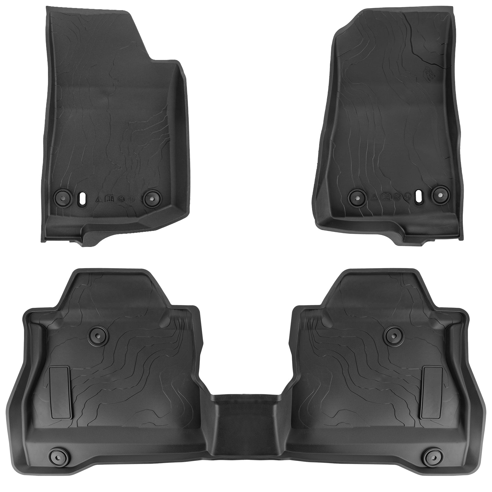 2019-2026 Jeep Gladiator JT TPE Front & Rear Floor Mats