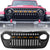 Jeep Grille (Angry Birds) with White/Amber LED Lights ABS Matte Black for 2018-2024 Jeep Wrangler & Jeep Gladiator JT