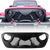 Jeep JL JLU JT Grille (Warcraft) ABS Matte Black Mesh Grille for 2018-2024 Jeep Wrangler & Jeep Gladiator JT