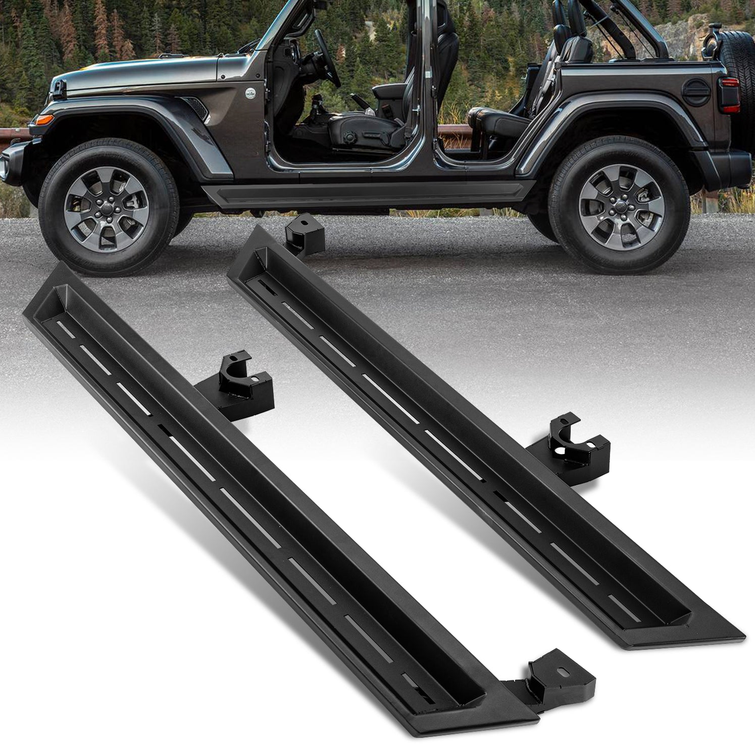 Side Steps & Running Boards for Jeep Wrangler JK/JKU JL/JLU Jeep ...