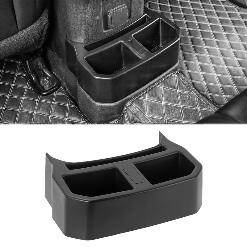 Rear Center Console Cup Holder & Storage Organizer for 2018–2026 Jeep Wrangler JL JLU 4xe & Gladiator JT