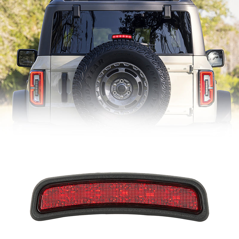 Spare Tire-Mounted LED Third Brake Light for 2021–2026 Ford Bronco (Non-Sport)