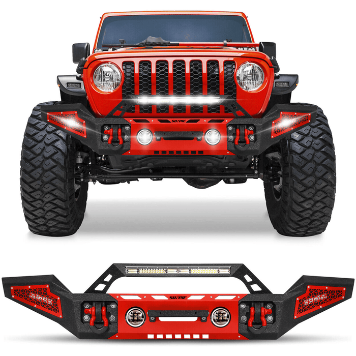 Sunpie B Model 2018+ Jeep Wrangler JL/JLU Front & Rear Bumper Combo with License Plate Holder