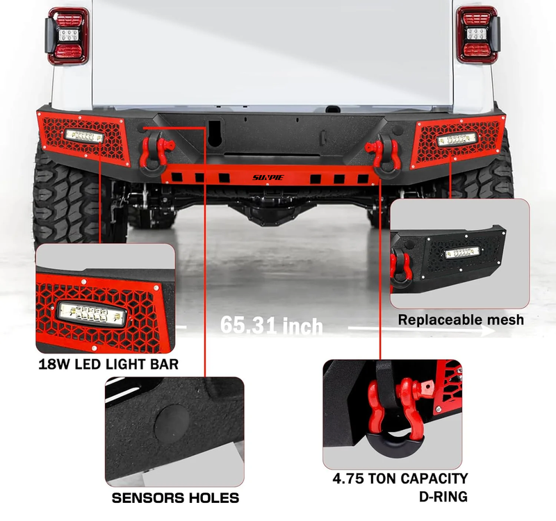 2018+ Jeep Wrangler JL/JLU 4xe Front & Rear Bumper Combo Kits