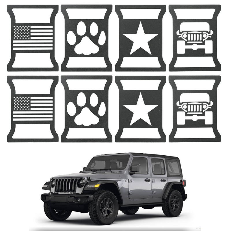 Tail Light Cover Guards for 2018-2025 Jeep Wrangler JL JLU (Four Pairs)
