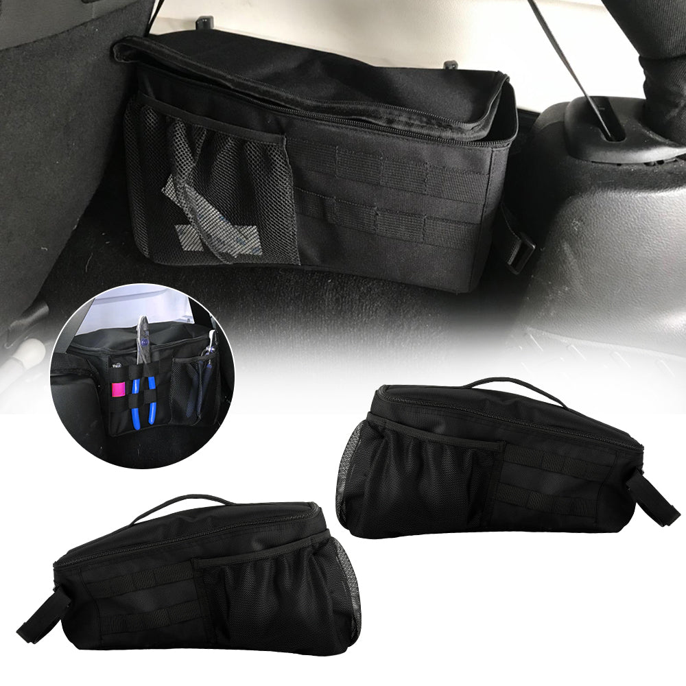 SUNPIE Tailgate Door Storage Organizer Bags for 2007-2018 Jeep Wrangler JKU 4-Door (Set of 2)