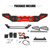 Sunpie Black Steel Front Bumper with Winch Plate and Front License Plate Holder, LED Lights & D-Rings for 2007-2024 Jeep Wrangler JK/JL&Gladiator JT