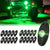 Sunpie 20 Pods Monochromatic LED Rock Lights for Off Road Truck RZR Auto Car Boat ATV SUV ( Six Colors)