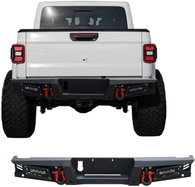 Jeep Steel Rear Bumpers with LED Lights for 2019-2024 Jeep Gladiator JT