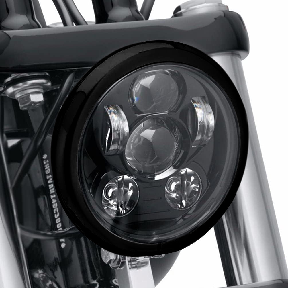5-3/4"LED Headlight Housing Bucket Mounting Bracket for Harley Motorcycle