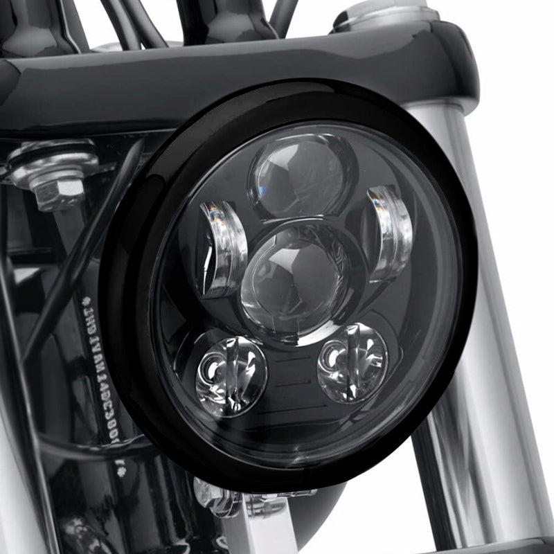 5-3/4"LED Headlight Housing Bucket Mounting Bracket for Harley Motorcycle