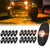 Sunpie 20 Pods Monochromatic LED Rock Lights for Off Road Truck RZR Auto Car Boat ATV SUV ( Six Colors)