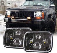 5x7 7x6 inch H6054 LED Clear Lens Headlights for for Jeep Wrangler YJ Cherokee XJ H5054 H6054LL 6052 6053 (2pcs/set)
