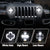 9 inch Halo DRL LED Headlights with 4 inch Fog Lights Combo Kits for 2018+ Jeep Wrangler JL JLU Jeep Gladiator (JT)