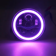 7 inch RGB halo LED headlight for Harley Davidson Street Glide Road King Softail - Sunpie