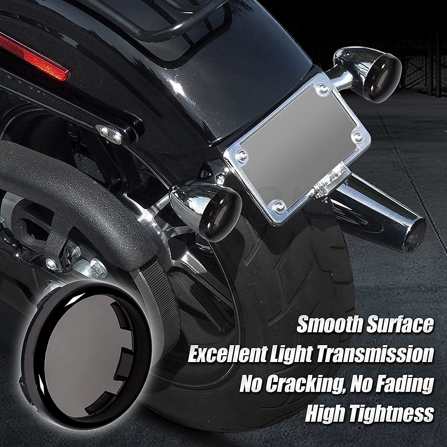 1157 Bullet-Style LED Rear Turn Signals ( Double Contact, Red) for Harley-Davidson Motorcycles 2PCS