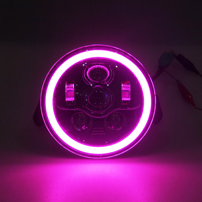 7 inch RGB halo LED headlight for Harley Davidson Street Glide Road King Softail - Sunpie