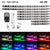 8 Pieces RGB LED Strip Lights for Motorcycle with Remote