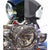 7Inch Harley Headlight Chrome Ring, 7" Motorcycle Head Lamp Trim Rings Visor Type Decorate Ring