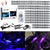 Sunpie 12 pcs motorcycle LED Light Kit Strips with Bluetooth Remote