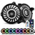9 inch RGBW 3D LED Lens Halo Headlights with Turn Signal For 2018-2023 Jeep Wrangler JL JLU & Jeep Gladiator JT (2pcs/set)