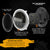 7" LED Halo Headlight with 4.5" LED Passing Lights and 7" Bracket Mounting Ring Kits For Harley Indian Yamaha Motorcycles