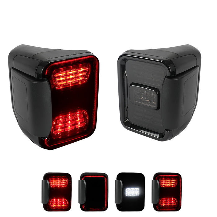 Smoked Jeep Gladiator LED Tail Lights Compatible for 2019-2024 Jeep Gladiator JT (Pair)