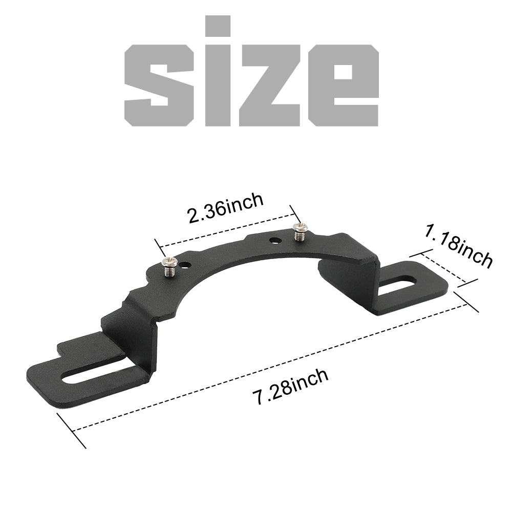 4" LED Fog Light Mounting Brackets for Jeep JK Hard Rock & JT